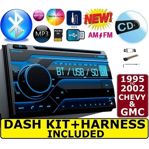 95-02 GM TRUCK/SUV CD/DVD BLUETOOTH USB SD AUX CAR RADIO STEREO PACKAGE